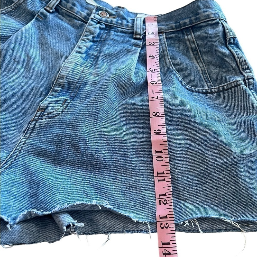 Vintage 90s Bill Blass Cut Off Jean Shorts Size 14 - Picture 10 of 10